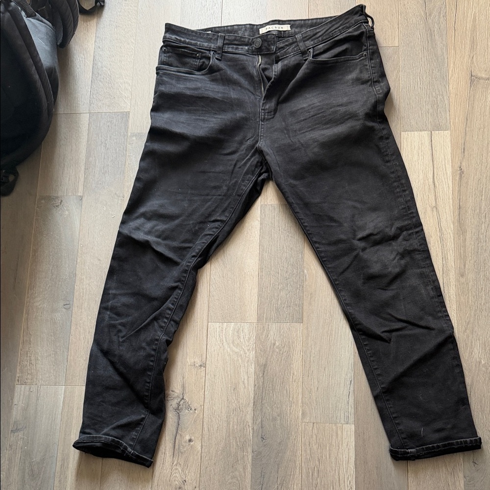 PacSun Men's Dark Charcoal Slim fit Jeans